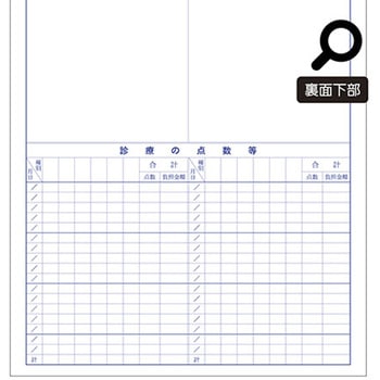 診療録 B5 国保1号紙 21号 10冊入 - アズワン