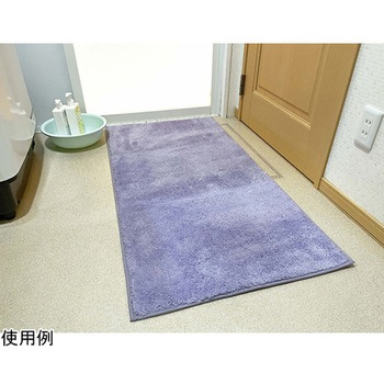 日本製 吸水速乾バスマット コスモトロン クレド 60×120cm パープル マルナカ