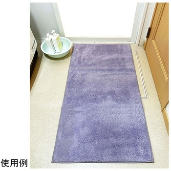 日本製 吸水速乾バスマット コスモトロン クレド 60×120cm パープル マルナカ