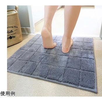 日本製 抗菌防臭&吸水速乾バスマット レチカータ LLサイズ 60×90cm ブルーグレイ マルナカ