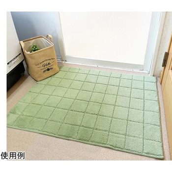 日本製 抗菌防臭&吸水速乾バスマット レチカータ LLサイズ 60×90cm グリーン マルナカ