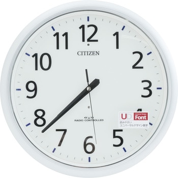 Waterproof radio controlled watch Spacey Aqua 493 CITIZEN Round Wall Clocks  - Material: (Frame) Plastic, (Windshield) Glass, Type: Wall clock, Color:  Silver metallic color (white), Diameter (Φmm): 320 | MonotaRO Vietnam