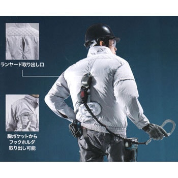 【新品】makita 充電式ファンジャケット FJ404DZM FJ404DZM 充電式ファンジャケット(フルハーネス対応モデル) 1着 マキタ
