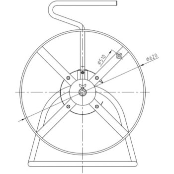 消防ホース巻取機(据置型) 報商製作所