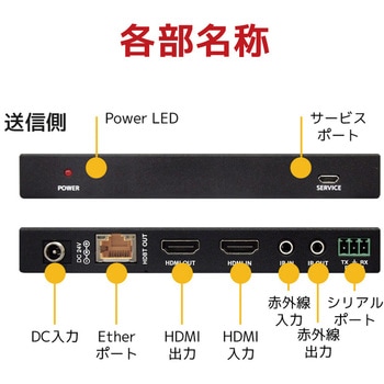 RS-HDEX100-4K 4K60Hz対応 HDMI延長器(100m) 1個 ラトックシステム