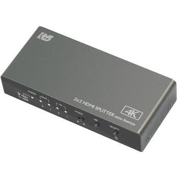 RS-HDSP22-4K 入力切替機能付HDMI分配器(ダウンスケール対応) 1個