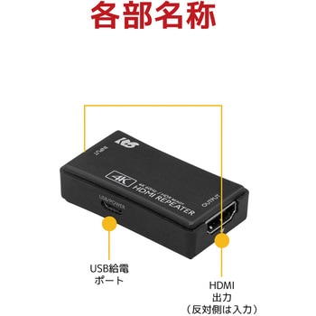 4K60Hz/HDCP2.2対応 HDMIリピーター ラトックシステム