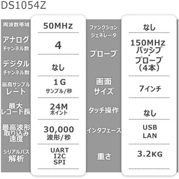 DS1054Z デジタル・オシロスコープ DS1000Zシリーズ 1台 RIGOL(リゴル
