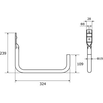 ワイルドフック Uフック - WAKI(和気産業)