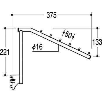 Rフェイスアウト傾斜ハンガー アップタイプ - ROYAL(ロイヤル)[建築金物]