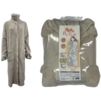 ぽかぬく着る毛布 グレージュ ドウシシャ