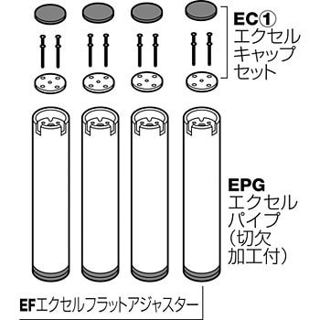 Ef1 100 エクセルフレームフラット ガラスタイプ4本セット 1セット Royal ロイヤル 通販サイトmonotaro