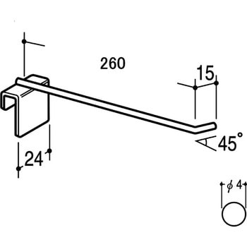 ステンレスロッドフック - ROYAL(ロイヤル)[建築金物]