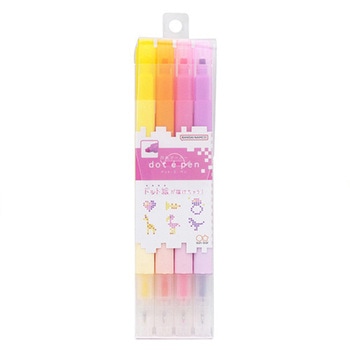 ドットエペン 4本セットA サンスター文具