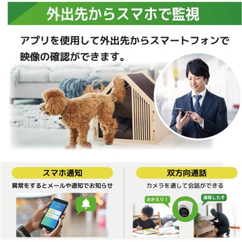 4k(800万画素)PoEタイプNVR防犯カメラセット ドームカメラ1台、HDD4TB付き ブロードウォッチ