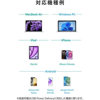 2in1 二股ケーブル (USB-C to C×2) 転送充電ケーブル 1.2m PD対応 100W 急速充電 高耐久 クロス素材 エレコム
