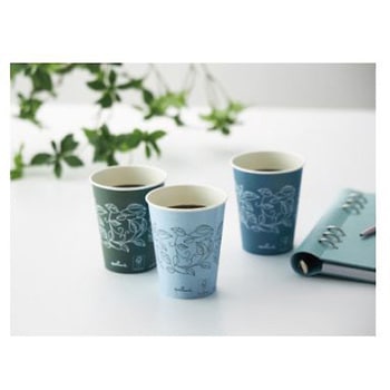 FSC (R) 認証ボタニカル紙コップ275mL カウネット