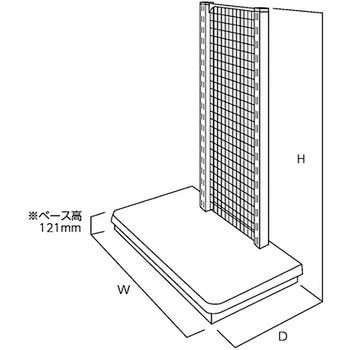 スチール什器 片面ネット アイリスオーヤマ 什器用ネット 【通販