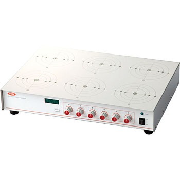 Fineデジタル表示付多連式スターラー TGK(東京硝子器械)