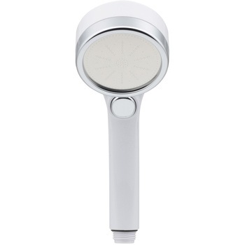 ガオナ シャワーヘッド 節水 大型 ストップ (シャワー穴0.3mm 肌触り・浴び心地やわらか ホワイト) GAONA(ガオナ)