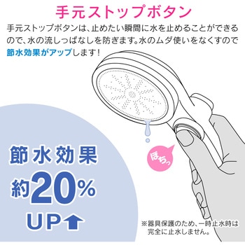 ガオナ シャワーヘッドとホースのセット 節水 大型 ストップ (シャワー穴0.3mm 肌触り・浴び心地やわらか ホワイト) GAONA(ガオナ)