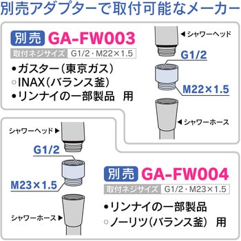 GA-FC031 ガオナ シャワーヘッド 切替 (ジェット水流 お掃除簡単 マッサージ 日本製 ホワイト) 1個 GAONA(ガオナ)  【通販モノタロウ】