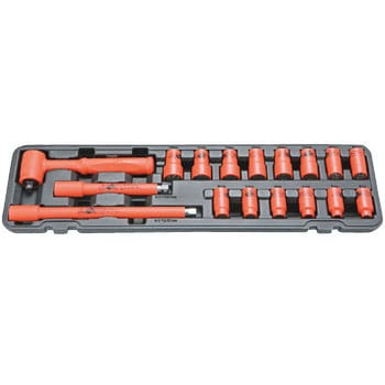 絶縁ラチェットレンチセット 3/8sq MATATAKITOYO