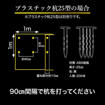 ターピー グランドバリアクロス-3 萩原工業 防草シート 【通販モノタロウ】