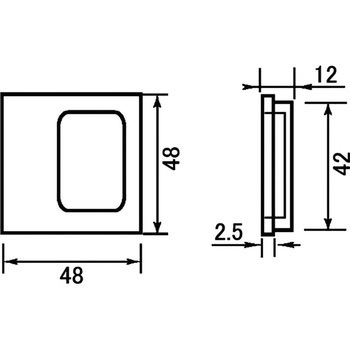 引手 開き用 開用角渕 BIDOOR(ビドー)