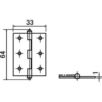 ステン薄口丁番 BIDOOR(ビドー)