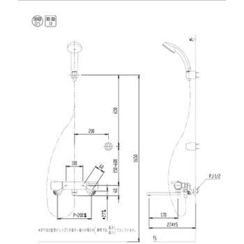 サーモスタットシャワーバス水栓