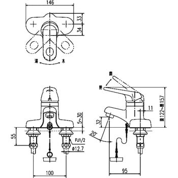 RLF-402 洗面用 シングルレバー混合栓 1個 LIXIL(INAX) 【通販サイト