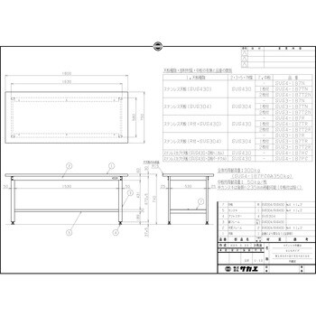 ステンレス作業台(SUS430/H740/R天板仕様)