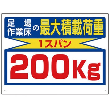 積載荷重関係標識 ユニット