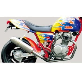 543-1413600 *テーパーエンドDNマフラーAPE/XR100 1個 KITACO 【通販モノタロウ】