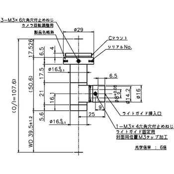 テレセントリックレンズ WD40mm 東京パーツセンター
