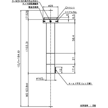 テレセントリックレンズ WD65mm 東京パーツセンター
