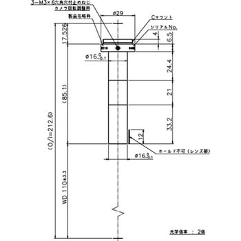テレセントリックレンズ WD110～124mm 東京パーツセンター