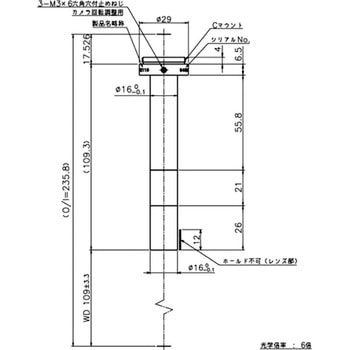 テレセントリックレンズ WD110～124mm 東京パーツセンター