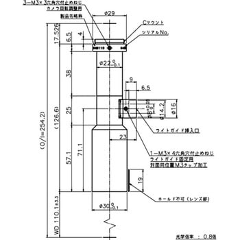 メガピクセル対応テレセントリックレンズ WD110mm 東京パーツセンター