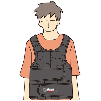 Gawri ハイパーウエイトベスト 20kg - 秦運動具工業 (HATAS)