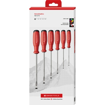 マイナスドライバーセット (SwissGrip Evo) PB SWISS TOOLS(ピービースイスツールズ)