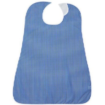 LOr食事用エプロン ギンガムチェックブルー カネモ商事