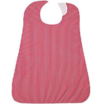 LOr食事用エプロン ギンガムチェックレッド カネモ商事