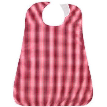 LOr食事用エプロン ギンガムチェックレッド カネモ商事