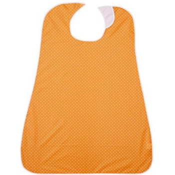 LOr食事用エプロン ホワイトドットオンオレンジ カネモ商事