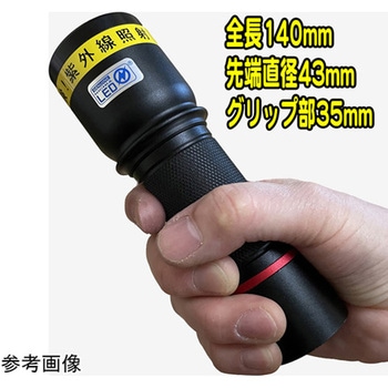 UVライト 日亜化学製 高出力 チップ型 紫外線LED 電池付き ブラック サウスウォーカー