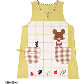 くまのがっこうエプロン クッキンジャッキー イエロー - セントレディス