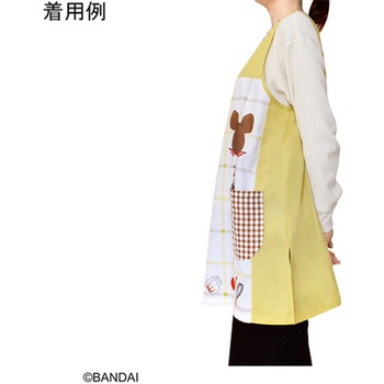 くまのがっこうエプロン クッキンジャッキー イエロー - セントレディス