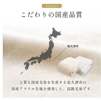 アカラ 寝具 毛布 ベージュ 140×200cm シングル イケヒコ・コーポレーション